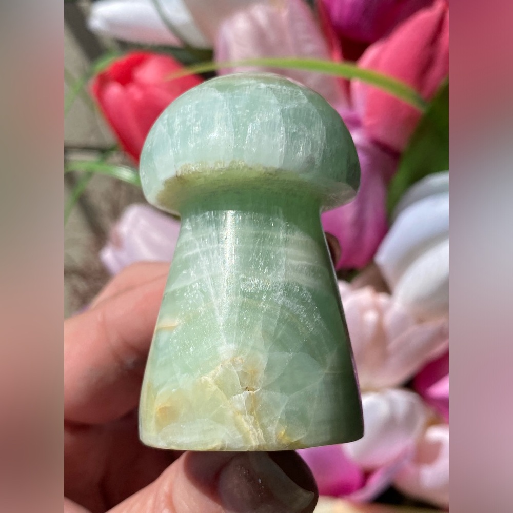 Kiwi Calcite Mushroom - Picture 8 of 14